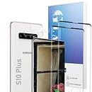 Screen Protector Samsung Galaxy S10 Plus, Tempered Glass Protective Film, [Case Friendly][Anti-Scratch][Anti-Shatter][HD Clear][Bubble Free], 2+2 Pack Tempered Glass