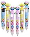 FunBlast Ballpoint Pens - 12 In 1 Ball Pen, Pen for School Office Supplies, Kawaii Pens, 0.5 mm, Stationery Gifts for Kids and Adults, Japanese Pens, Return Gift for Kids, Party Favor (Pack of 6)