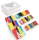 Rpi shop - 161 Pcs Polyolefin Heat Shrink Tube, 5 Different Color, 7 Different Size, For Mobile Phone Charger, Electrical Wires, USB C-Type Cables, Iphone Charging Cable, DIY Projects with a Container