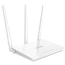Tenda F3 300Mbps Wi-Fi Router, Easy Setup, WPS Button, Parental Control, Bandwidth Control, Wi-Fi Schedule, with 3 * 5dBi High Power External Antennas (White, N300 F3)