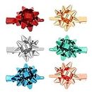 NVENF 6PCS Christmas Hair Clips for Women Christmas Accessories Xmas Bow Hair Clip Festive Holiday Hairpins Christmas Outfits Hair Accessory Party Gifts (StyleA)