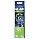 Oral-B Cross Action Electric Toothbrush Replacement Brush Heads, Black, 3 Count (Pack of 1)