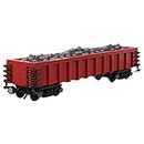 JoyMeet Locomotive Model, Old Cargo Train Building Blocks Set Freight Train Building Kit for Boys, Girls and Kids - 563 Pcs MOC-55763