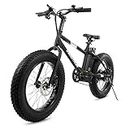 SWAGTRON Eb-6 T Bandit All-Mountain Electric Bike 7-Speed Shimano Sis Shifting Built For Trail Riding 16 In Frame, 27 In Wheel For Unisex (Black, Over 23 Years), Dual, ?16 Inches