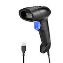 NetumScan USB 1D barcode scanner, wired handheld CCD barcode reader, support screen scanning UPC barcode reader, suitable for warehouses, libraries, supermarkets