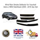 Deflector de humo de lluvia de viento para Vauxhall Astra J MK6 hatchback 2009 - 2016 juego de 4 piezas