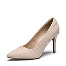 DREAM PAIRS Women's Court Shoes Pointed Toes High Heels Evening Shoes DPU213-E,Nude Size 41 (EUR)/ 7 UK
