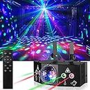 Dj Party Disco Ball Light Support DMX512 and Sound Activated, BUCLHOZ LED Stage Strobe Lighting for Parties Indoor Dance Floor Birthday Rave Bar Karaoke KTV Xmas Christmas Wedding Show Club
