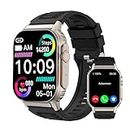 Smart Watch(Answer/Make Call), 2.01" Smartwatch for Men Women, IP67 Waterproof, 100+ Sport Modes Fitness Tracker, Heart Rate Sleep Monitor, AI Voice, Smart Watches for Android iOS Phones