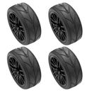 4Pcs 1/10 Rubber Tire Rc Racing Car Tires On Road Wheel Rim For 9068-6081