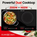 EuroChef Electric Induction Cooktop Portable Kitchen Ceramic Cooker Cook top Hob