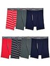 Fruit of the Loom Men's Coolzone Boxer Briefs, 7 Pack-Stripe/Solid, X-Large