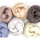 Revolution Fibers Dyed Wool Roving Top | Corriedale Collection of Unspun Fiber | Perfect for Hand Spinning, Needle Felting, Weaving and Crafting (Sandy Beach)