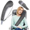 Travelrest All-in-ONE Travel, Neck & Body Pillow - Attaches to Airline or Car Seat - Best for Airplane, Auto, Bus, Train & Office Napping