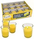 Hyoola Citronella Candle Votives in Glass Cup - 48 Pack - Indoor and Outdoor Decorative and Mosquito, Insect and Bug Repellent Candle - Natural Fresh Scent 12 Hour Burn Time