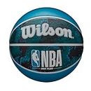 WILSON NBA DRV Plus Vibe Outdoor Basketball - Size 6-28.5", Black/Blue