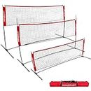 PowerNet Portable badminton/tennis net e telaio