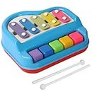 Angel Kids 2 in 1 Multicolor Key in Clear & Crisp Tones | Piano & Xylophone, Non-Battery, Educational Musical Instruments Toyset for Kids, Toddlers, Boys & Girls