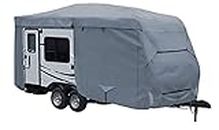 GEARFLAG Travel Trailer Camper RV Cover 5 Layers with Reinforced Windproof Side-Straps Anti-UV Water-Resistance Heavy Duty for Motorhome (Fits 15' - 17')