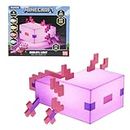 Paladone Minecraft Axolotl Light, Five Color Modes, Minecraft Lamp to Decorate Your Gaming Desk or Night Stand