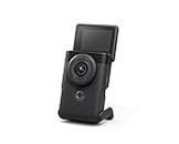 Canon PowerShot V10 Vlog Camera for Content Creators, 19mm Wide-Angle Lens, 1" CMOS Sensor, 4K Video, Face-Tracking, Built-in Microphone, Image Stabilization, Webcam, Live Streaming, Black