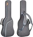 GLOW WINGS Electric Guitar Bag Padded Electric Guitar Gig Bag Case 0.35in Padding Dual Adjustable Shoulder Strap Electric Guitar Case
