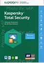 KASPERSKY TOTAL SECURITY 2017 5 DEVICES WINDOWS MAC ANDROID IOS FACTORY SEALED!!