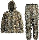 SCYLFEHDP Ghillie Suit, 3D Leafy Camo Suit, Ghillie Suit for Men, Camouflage Suits, Turkey Hunting, Lightweight Gear Hunting Clothes for Outdoor Woodland.