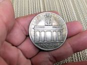 LARGE 1933 GERMAN FUEHRER 100 RIECH MARK WWII COMMEMORATIVE COIN