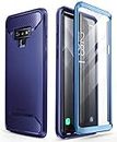 Samsung Galaxy Note 9 Case, Clayco [Xenon Series] Full-body Rugged Case with Built-in 3D Curved Screen Protector for Samsung Galaxy Note 9 (2018 Release) (Blue)