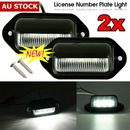 2PCS LED License Number Plate Light Lamps for Truck SUV Trailer Lorry 12/24V MT