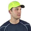 TrailHeads Race Day Performance Running Hat | The Lightweight, Quick Dry, Sport Cap for Men - Highlighter Yellow