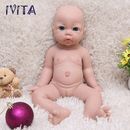 Muñecas de silicona suave completa renacida bebé niña renacida IVITA 17"" muñeca de silicona realista niño