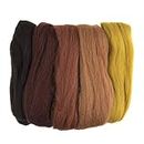 Trimits Roving Wool FW50 Lana Naturale, 50 g, Autunno, 50g pack
