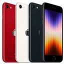 Apple iPhone SE 2022 - 64GB, 128GB, 256GB - Black, White, Red - Unlocked - Good