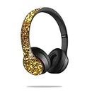 MightySkins Skin Compatible with Beats by Dr. Dre Solo 2 Wireless – Gold Dazzle | Protective, Durable, and Unique Vinyl Decal wrap Cover | Easy to Apply, Remove, and Change Styles | Made in The USA