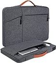 Dynotrek Arrival 17 17.3 Inch Laptop Sleeve Bag with Handle, Computer Case Cover Slim Briefcase Water-Resistant Compatible for 17-18” Hp Lenovo Dell Asus Acer -Denim Grey