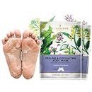 LuxaDerme Peeling & Exfoliating Foot Mask for Baby Soft Feet | Removes Dry Skin & Hard Calluses | Hydrates Dry Feet (Pack of 2)