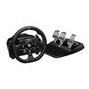 Logitech G G923 Racing Wheel and Pedals, TRUEFORCE up to 1000 Hz Force Feedback, Responsive Driving Design, Dual Clutch Launch Control, Genuine Leather Wheel Cover, for PS5, PS4, PC, Mac - Black