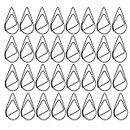 Black Paper Clips, 200 PCS Cute Drop-Shaped Stainless Steel Paper Clips, Tear Drop Shape Paper Clip for Office School Supplies Wedding Invitations Scrapbooking Crafts Bookmarks by DACUAN