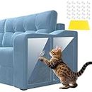 12 Pcs Cat Sofa Protector, Transparent Anti Scratch Cat Tape, Anti Cat Scratch Furniture Protector, Door Protector Dog Scratch, Cat Furniture Protector for Fabric Sofa, Door, Walls, Mattress, Car Seat