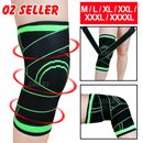 Weaving 3D Knee Brace Support Breathable Sleeve Gym Sports Jogging Joint Pain AU