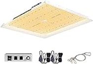 MARS HYDRO Newest TS 3000 LED Grow Light 150x150CM Coverage Dimmable Grow Lights with Meanwell Driver Daisy Chain Full Spectrum Grow Lights for Indoor Plants Veg Flower