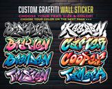 Custom Personalized Vinyl Graffiti Name Decal Sticker | Car Window Tumbler Wall