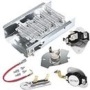 EatPitaya 279838 Dryer Heating Element 3977767 3392519 279816 Dryer Heating Element Kit Thermal Fuse & 3387134 Dryer Thermostat Relacement Kit Replaces for Whirlpool & for Kenmore Clothes Dryers