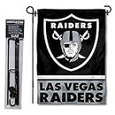 WinCraft Las Vegas Raiders Garden Flag and Pole Stand Holder
