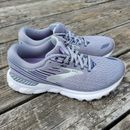 Brooks Adrenaline GTS 19 Gray Purple Running Shoes Sneakers Womens Sz 8 M (B)