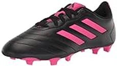 Adidas Goletto VIII Firm Ground Soccer Shoe, Core Black/Team Shock Pink/Core Black, 12 US Unisex Little Kid