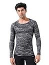 LYCOT Compression Top Full Sleeve Pattern Sports Inner Athletic Fitness & Other Outdoor Inner SKSF 02_Grey_XL