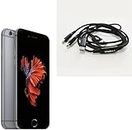 Ubglcs i Phone 6S 64GB Unlocked-Space Gray+ Three in One Charging Cable Black